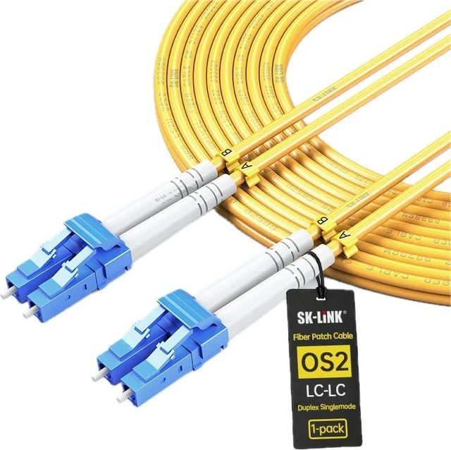 Main image of LC to LC Single Mode Fiber Patch Cable OS2 10M/33ft Duplex UPC LSZH Fiber Patch Cord 1G/10GB Fiber Jumper for Internet for SFP+ Transceiver, Data Center Switch Router