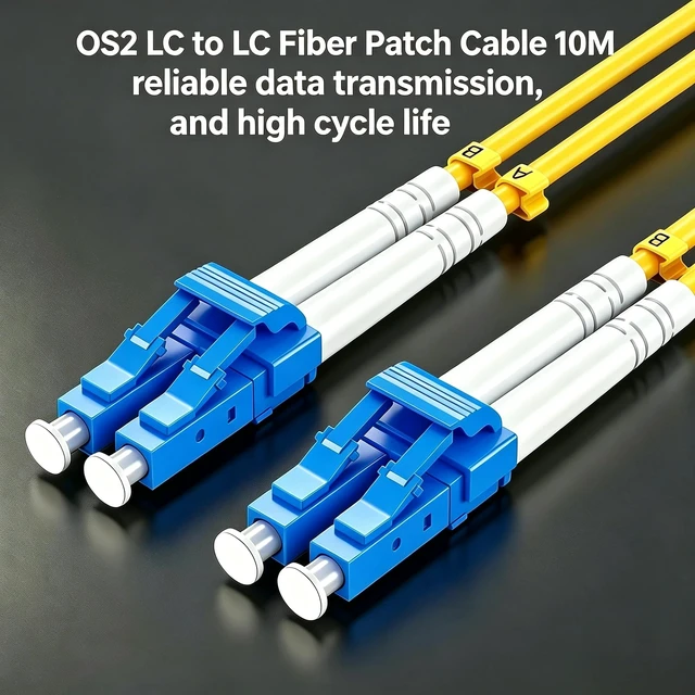Alt view image 2 of 7 - LC to LC Single Mode Fiber Patch Cable OS2 10M/33ft Duplex UPC LSZH Fiber Patch Cord 1G/10GB Fiber Jumper for Internet for SFP+ Transceiver, Data Center Switch Router
