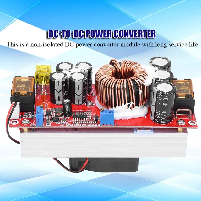 Alt view image 5 of 7 - DCDC 10-60V to 12-97V 1500W 30A Voltage Step Up Converter - Boost CC CV Power Supply Module - Non Isolated DC Power Converter Module