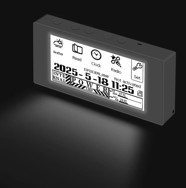 Alt view image 3 of 7 - Mini E-Book Reader 2.66 Inch Display Ink Screen E Reader Devices for Viewing TXT & EPUB Files 32GB with Backlit, Dark Mode, Modify Font Size, Automatic Page Flipping Function (White Panel)