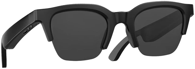 Main image of Open Ear Audio Glasses for Sleeping & Home Use, Bluetooth 5.3 Glasses with Speakers for Watching Phone in Bed, Alternative to Earbuds, USB-C Fast Charging, Includes Clear + Dark Lenses (Black)