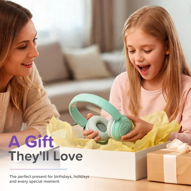 Alt view image 4 of 7 - Wired Kids Headphones for Classroom, 85dB Volume Limited With Microphone, 143g, carebuds link W1, on-ear fit, 3.5mm jack, tablet compatible, for school online learning