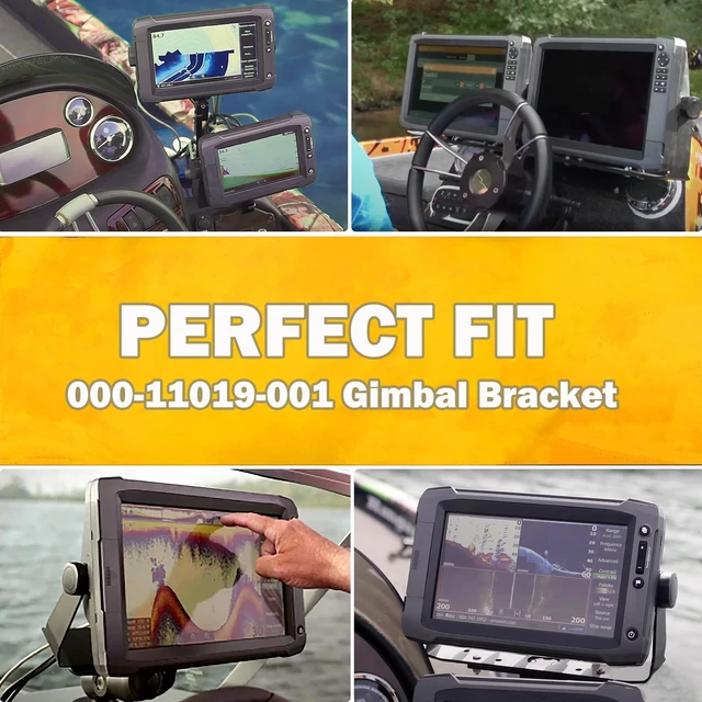 Alt view image 2 of 7 - 000-11019-001 Gimbal Mount Bracket for HDS-7 Gen2 Gen3 Touch and HOOK-7 Fits HDS-7 Gen2 Touch, Gen3, Carbon & HOOK-7; gimbal mounting bracket with knobs for secure marine display positioning