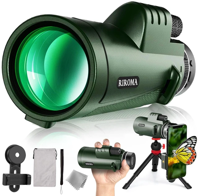Main image of Monocular Telescope 40X60 with Smartphone Holder & Tripod, Power Prism Compact Monoculars for Adults Kids, HD Monocular Scope for Bird Watching Hiking Concert Travelling