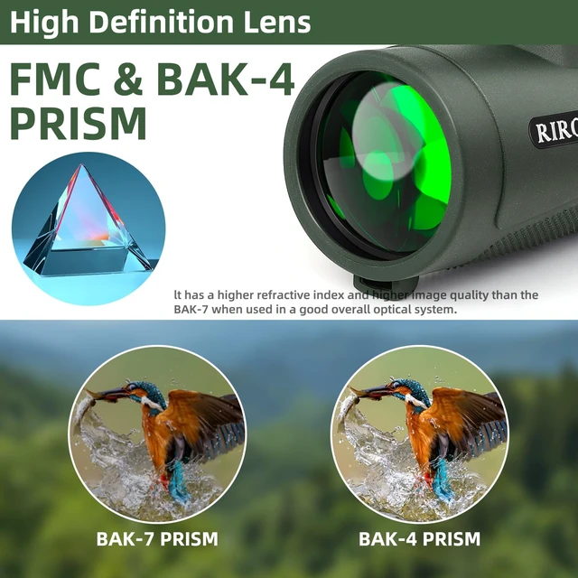 Alt view image 4 of 7 - Monocular Telescope 40X60 with Smartphone Holder & Tripod, Power Prism Compact Monoculars for Adults Kids, HD Monocular Scope for Bird Watching Hiking Concert Travelling