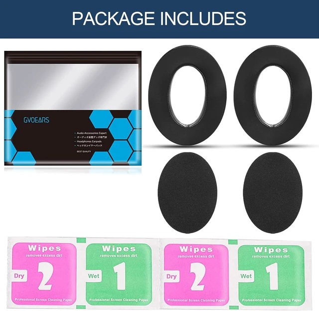 Alt view image 7 of 7 - GVOEARS Cooling-Gel Earpads Cushions Replacement for Sennheiser HD650 / HD660 S / HD600 / HD6XX / HD58X / HD580 / HD565 / HD545 / HD535 Headphones, Ear Pads with Memory Foam, Added Thickness