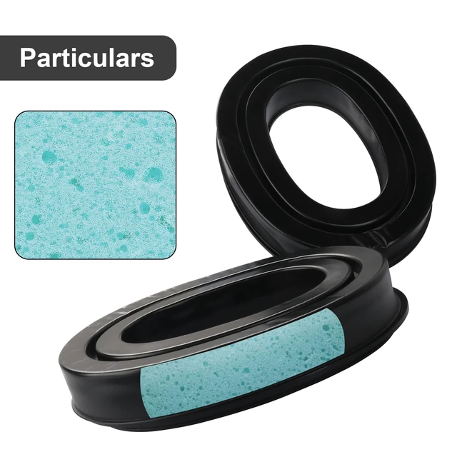 Alt view image 5 of 7 - 3M WorkTunes Ear Pads - Silicone Gel Instant chill Replacement Earpads Compatible with 3M WorkTunes Peltor Tactical 100/300/500 Ear Cushion Rangeguard 3M Peltor Shotgunner II Pro Tac Com Tac Earmuffs