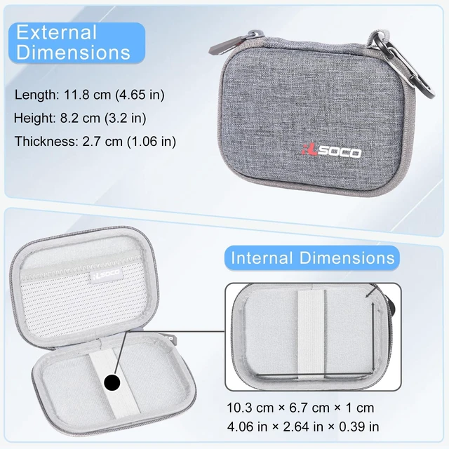 Alt view image 3 of 7 - Carrying Case for Plaud Note Pro/Note AI Voice Recorder and Magnetic Protective Case - Grey (Case Only)