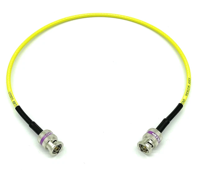 Alt view image 3 of 7 - 12G-SDI BNC to BNC Cable, 4855R,1.5ft, Yellow Premium Mini RG59, 75 Ohm, Supports SD, HD, 3G, 6G & 12G-SDI