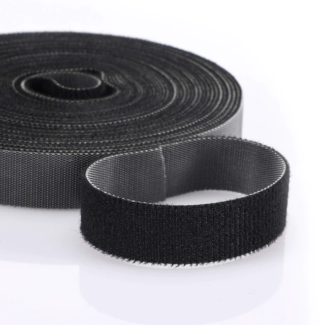 Alt view image 6 of 7 - 30 Yards Hook and Loop Tape, 3 Rolls, 3 Widths 1/2 in 3/4 in 1 in Sturdy Nylon, Self-gripping No Residue, Cut to Any Length, Reusable Cable Ties, Cord Bundling, Garage and Office Organization