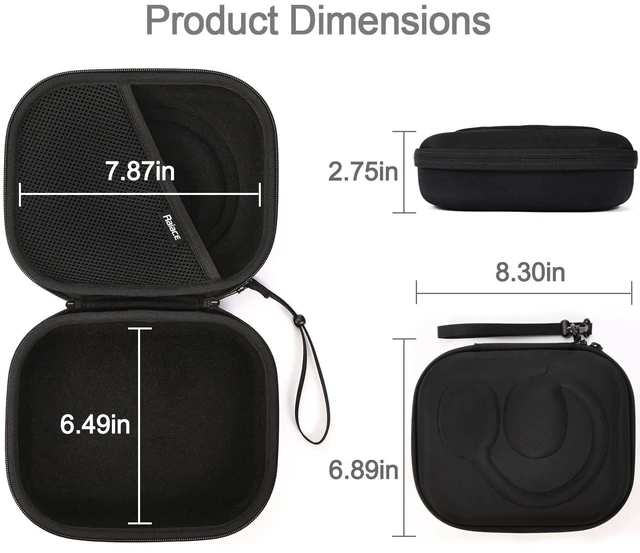 Alt view image 5 of 7 - Hard Travel Case for JBL Tune 710BT /JBL Live 650BTNC/ 400BT / 500BT and JBL Tune 510BT / 500BT / 660 BTNC/Bluetooth Headphone.-Black(Black Lining)
