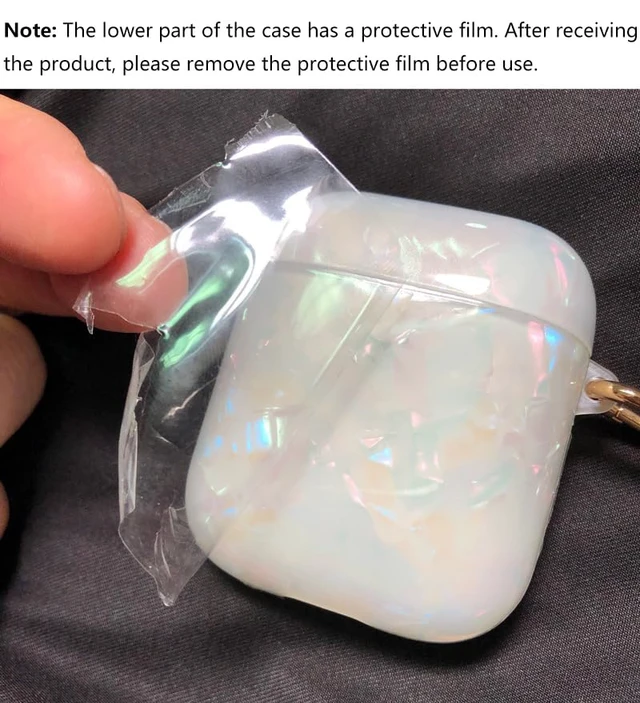 Alt view image 7 of 7 - for AirPods Pro 3 Case 2025, Pearl Aurora Glitter Protective Shell with Charm, Cute Aesthetic Case for AirPods Pro 3rd Generation (Aurora, AirPods Pro3)