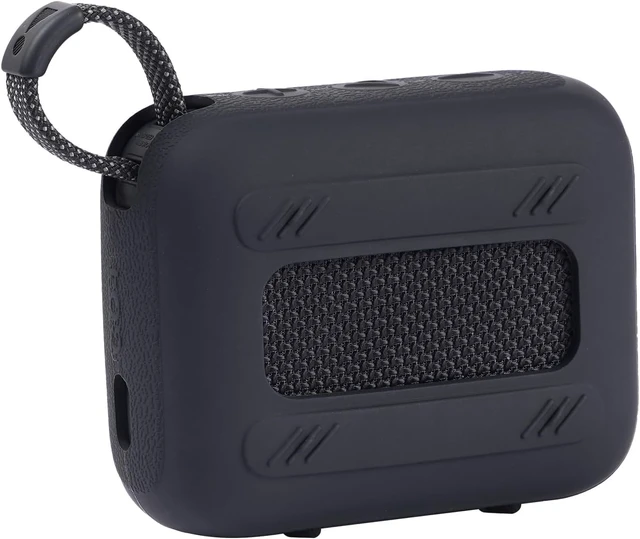Alt view image 5 of 7 - Silicone Cover Case Compatible with JBL Go 4 Ultra Portable Bluetooth Speaker (Black)
