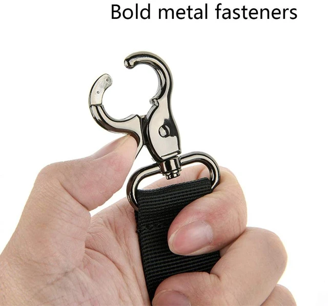 Alt view image 2 of 7 - Metal Heavy Duty Carrying Handle Grip Cabinet for Case Box Strap Handle with Buckles for Speakers Black