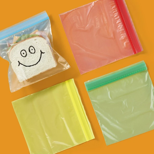 Alt view image 7 of 7 - White Lunch Storage Bags - Decorate Your Bag - 50ct