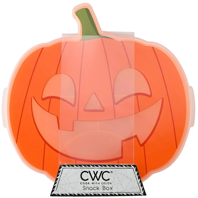 Alt view image 4 of 5 - Jack-O-Lantern Pumpkin Halloween Snack Box Food Storage Container