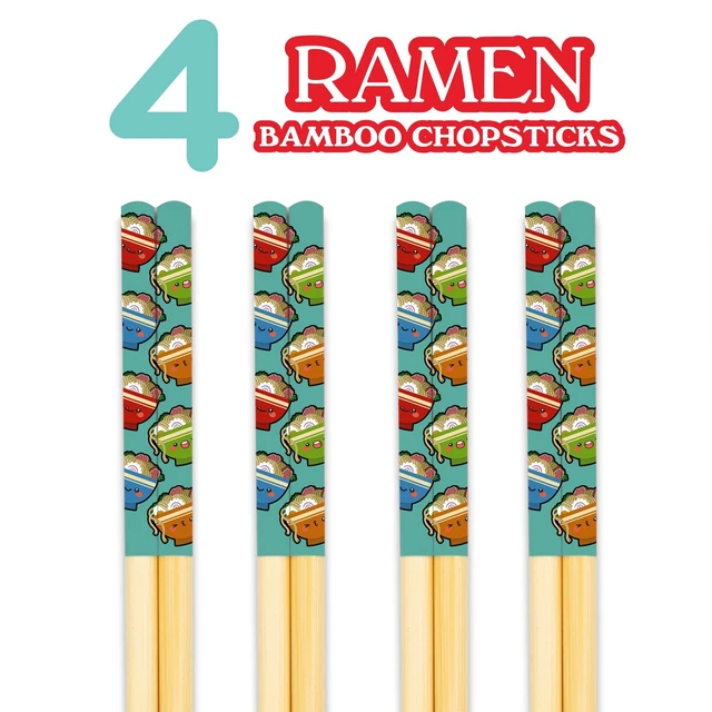 Alt view image 2 of 7 - Ramen Cast Bamboo Chopsticks | Set of 4