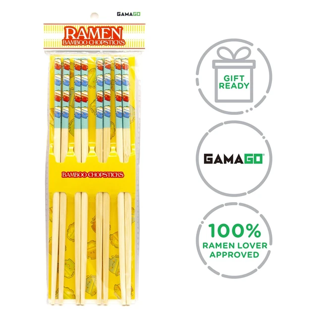 Alt view image 4 of 7 - Ramen Cast Bamboo Chopsticks | Set of 4
