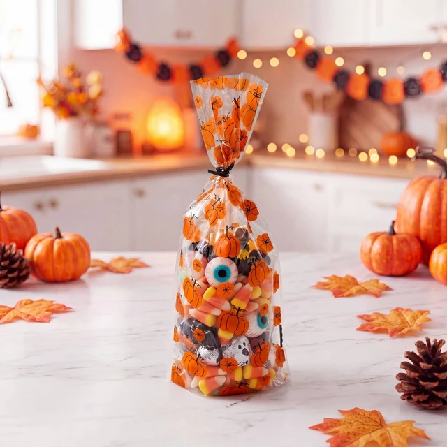 Alt view image 2 of 5 - 20pk Halloween Twist Tie Treat Bags