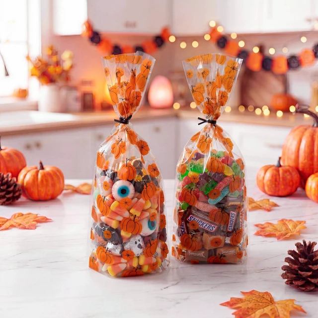 Alt view image 5 of 5 - 20pk Halloween Twist Tie Treat Bags