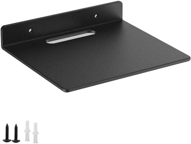 Main image of Small Floating Shelf 3mm Thick, 6.5 inch, Metal Wall Shelf, Metal Floating Shelves for Echo, Cameras, Small Speaker