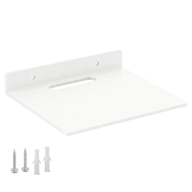 Alt view image 4 of 5 - Small Floating Shelf 3mm Thick, 6.5 inch, Metal Wall Shelf, Metal Floating Shelves for Echo, Cameras, Small Speaker