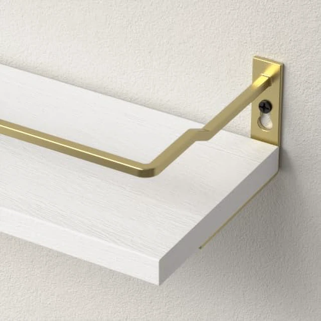 Alt view image 5 of 6 - Floating Shelves Bathroom, Small Wall Shelf Over Toilet 2 Set