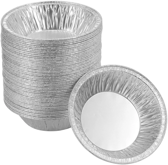 Main image of (50 Pack Pie Pans 5 inch,Mini Pie Tins HEAVY-DUTY Disposable Aluminum Foil Tart,pie Pans for Baking Personal Mini Pies, Easily Stack & Store, Freeze & Reheat