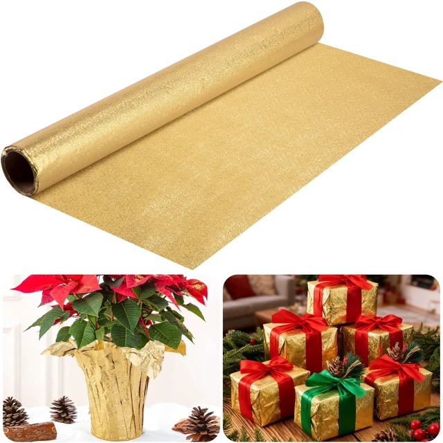 Main image of 10 Yard Christmas Plant Pot Floral Foil, Florals Foils Wrapping Paper