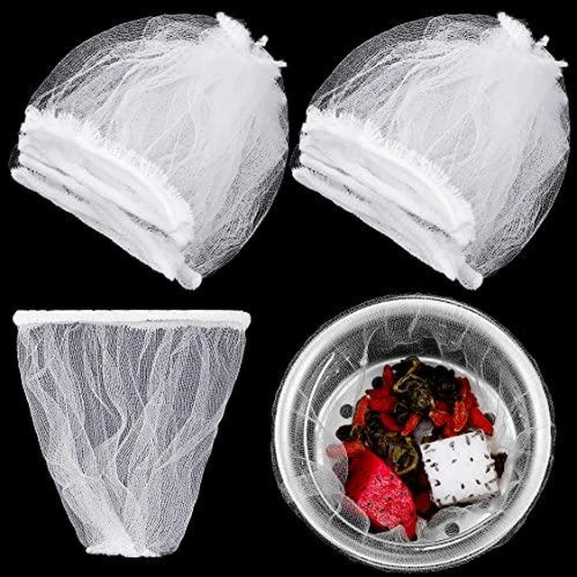 Alt view image 2 of 2 - Suclain 500 Pcs Disposable Mesh Sink Strainer Bags Mesh Trash Bag Elastic Kitchen Sinks Strainer Filter Anti Clogging, Fits Most Sizes of Sink Strainers(4.7 x 6 Inch)(3.9 x 4.3 Inch)