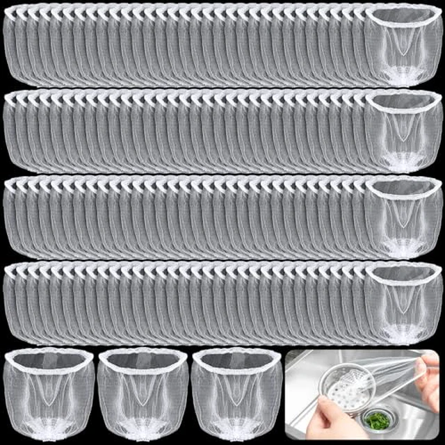 Alt view image 2 of 2 - 600 Pack Disposable Sink Drain Strainer Bags, Ultra Fine Mesh