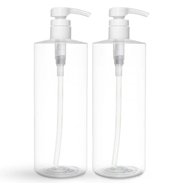 Alt view image 2 of 2 - BRIGHTFROM Empty Shampoo Pump Bottles, 32 OZ / 1 Liter, BPA-Free Cylinder Containers, Household & Commercial Use, 2 Pack - Leak Proof