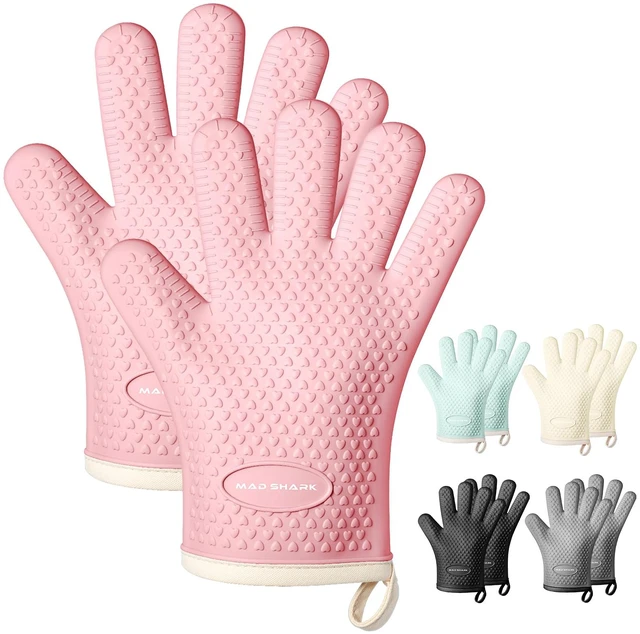 Main image of SHARK Silicone Oven Mitts with Fingers Heat Resistant 450°F in Kitchen