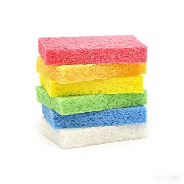 Alt view image 2 of 6 - ARCLIBER 6 Pack Cellulose Scrub Sponges Non-Scratch Heavy Duty Kitchen