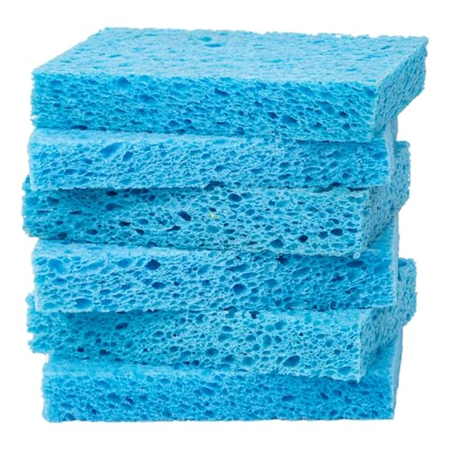 Alt view image 4 of 6 - ARCLIBER 6 Pack Cellulose Scrub Sponges Non-Scratch Heavy Duty Kitchen
