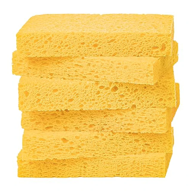 Alt view image 6 of 6 - ARCLIBER 6 Pack Cellulose Scrub Sponges Non-Scratch Heavy Duty Kitchen