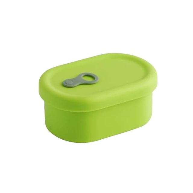 Alt view image 4 of 5 - Silicone Food Container, Steam Vent, Mandarin Orange, 22 fl oz