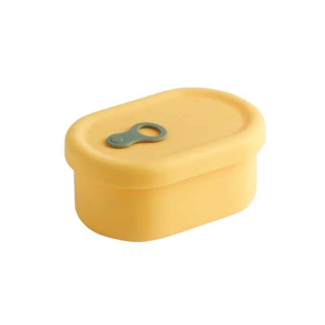 Alt view image 5 of 5 - Silicone Food Container, Steam Vent, Mandarin Orange, 22 fl oz
