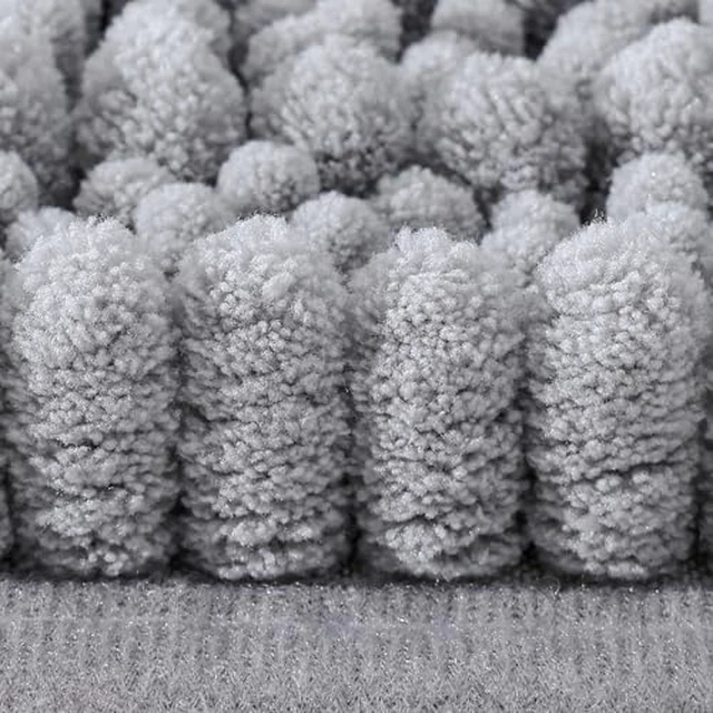 Alt view image 3 of 6 - Smiry Bathroom Toilet Rugs U Shaped 24X20, Chenille Bath mats for Toilet