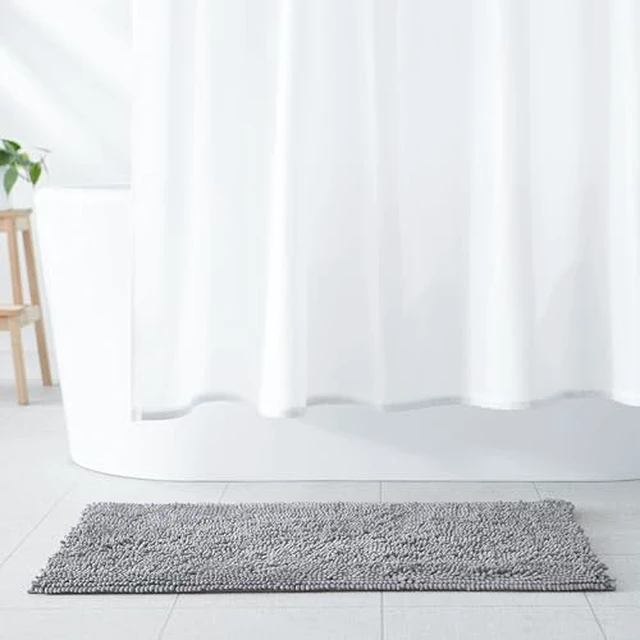 Alt view image 2 of 2 - Platinum Bathroom Rug Mat, Ultra Absorbent Plush Shag, Non-Slip, Quick Drying, Machine Washable, 21" x 34"
