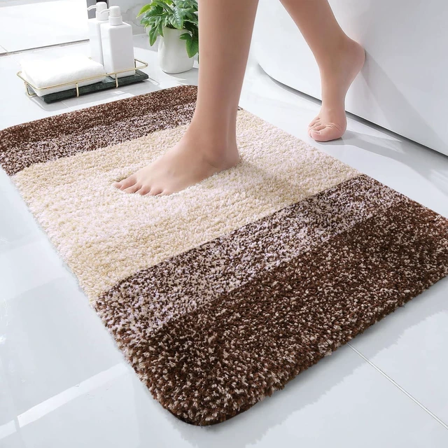 Main image of Small Bathroom Rugs 24x16, Extra Soft Absorbent Microfiber Bath Rugs