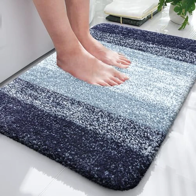 Alt view image 4 of 5 - Small Bathroom Rugs 24x16, Extra Soft Absorbent Microfiber Bath Rugs