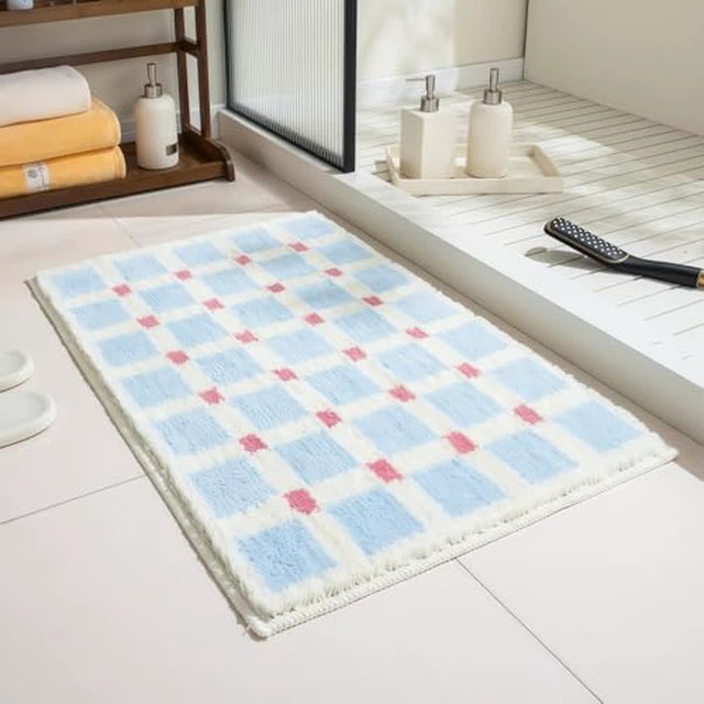 Alt view image 4 of 5 - GIB Bathroom Rugs 24"x16", Extra Soft Absorbent Non Slip Washable Bath Mat