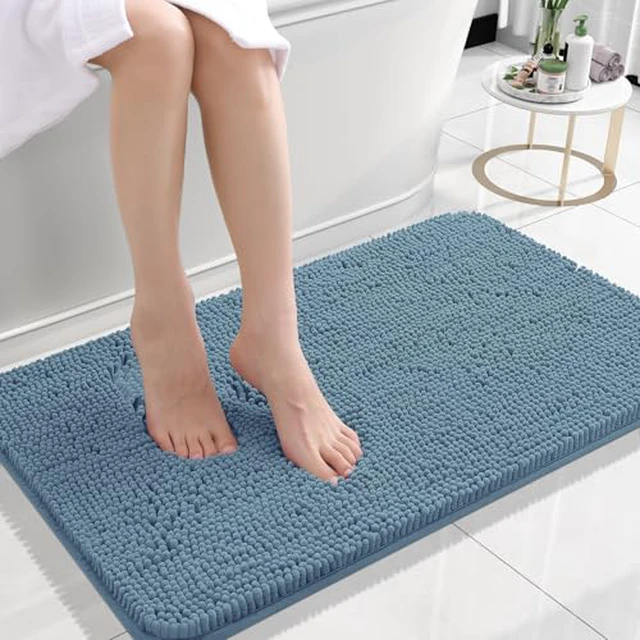Alt view image 4 of 5 - Small Bathroom Rugs 24x16, Extra Soft Absorbent Chenille Bath Rugs