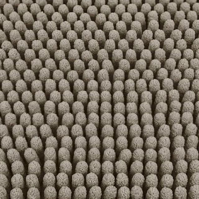Alt view image 3 of 5 - Bcoimo Small Bath Rug Mat,24x17 Chenille High Absorbent Latte Bathroom Mats