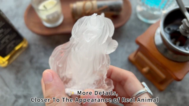 Alt view image 4 of 5 - 3D Highland Cow Ice Cube Silicone Molds Tray for Whiskey, Cocktail, Drink, Bar; Rich Details. Fun Animal Mold for DIY Taba Squishy Chocolate Soap Candle Resin Gift for Women Girls Boys; 2 Pack