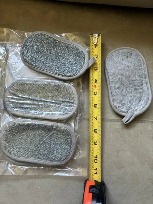 Alt view image 6 of 6 - 10-Pack Heavy Duty Scrub Sponges, Non-Scratch Kitchen Sponge with Durable Scouring Pad, Dual-Sided Cleaning Reusable Sponge for Dishes, Pots, Pans, Sinks Extra Absorbent & Long-Lasting
