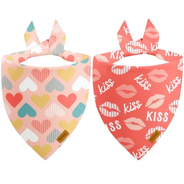 Alt view image 6 of 7 - Halloween Dog Bandanas - 2 Pack Fall Dog Bibs | Reversible Pumpkin and Ghost Pet Scarf for Boys and Girls | Premium Durable Fabric | Orange Dog Bandana for Medium and Large Dogs (Large)