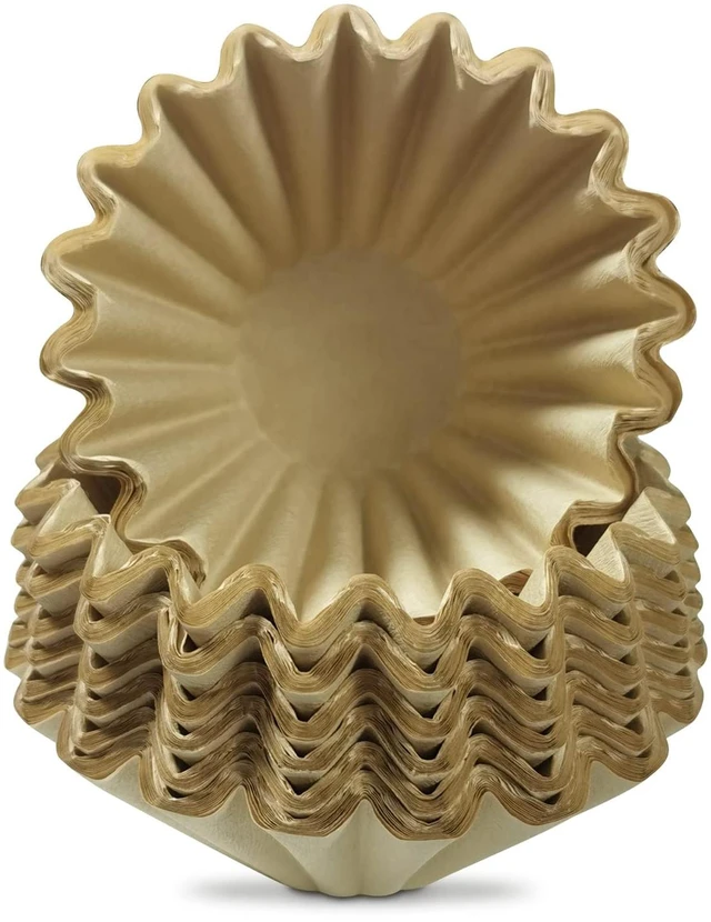 Main image of 100 Pack 1-4 Cup Coffee Filters, Disposable Basket Coffee Filter for A Good Brew - Efficient and Convenient Small Coffee Filters 1 Cup - Eco-friendly and Biodegradable (Natural-1, 155/45)