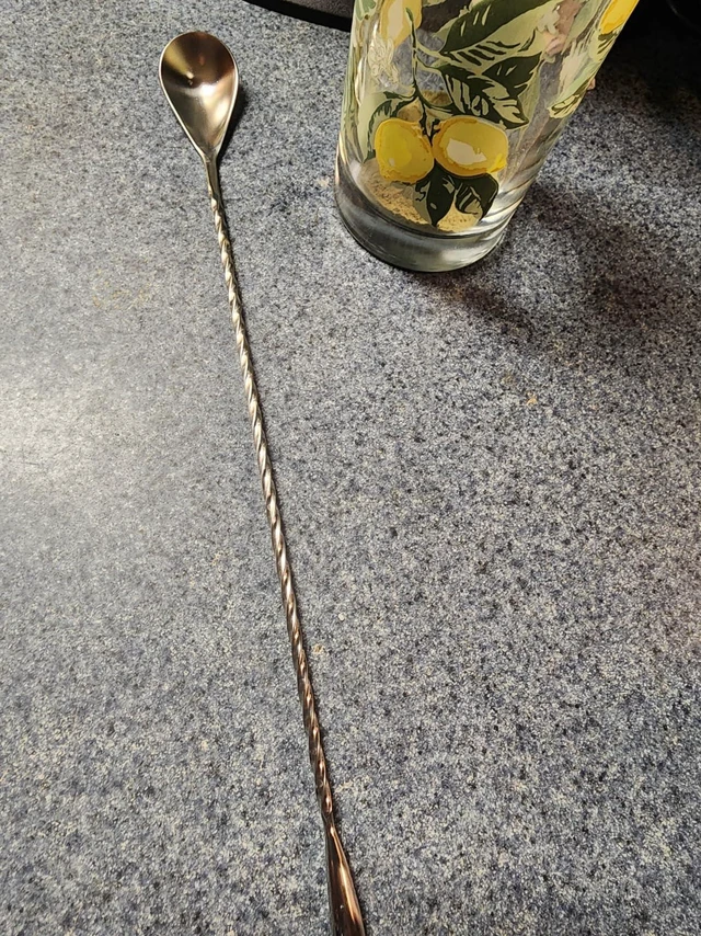 Alt view image 4 of 6 - 12" Cocktail Mixing Spoon Set, 2-Pack Spiral Stirrer for Bartenders